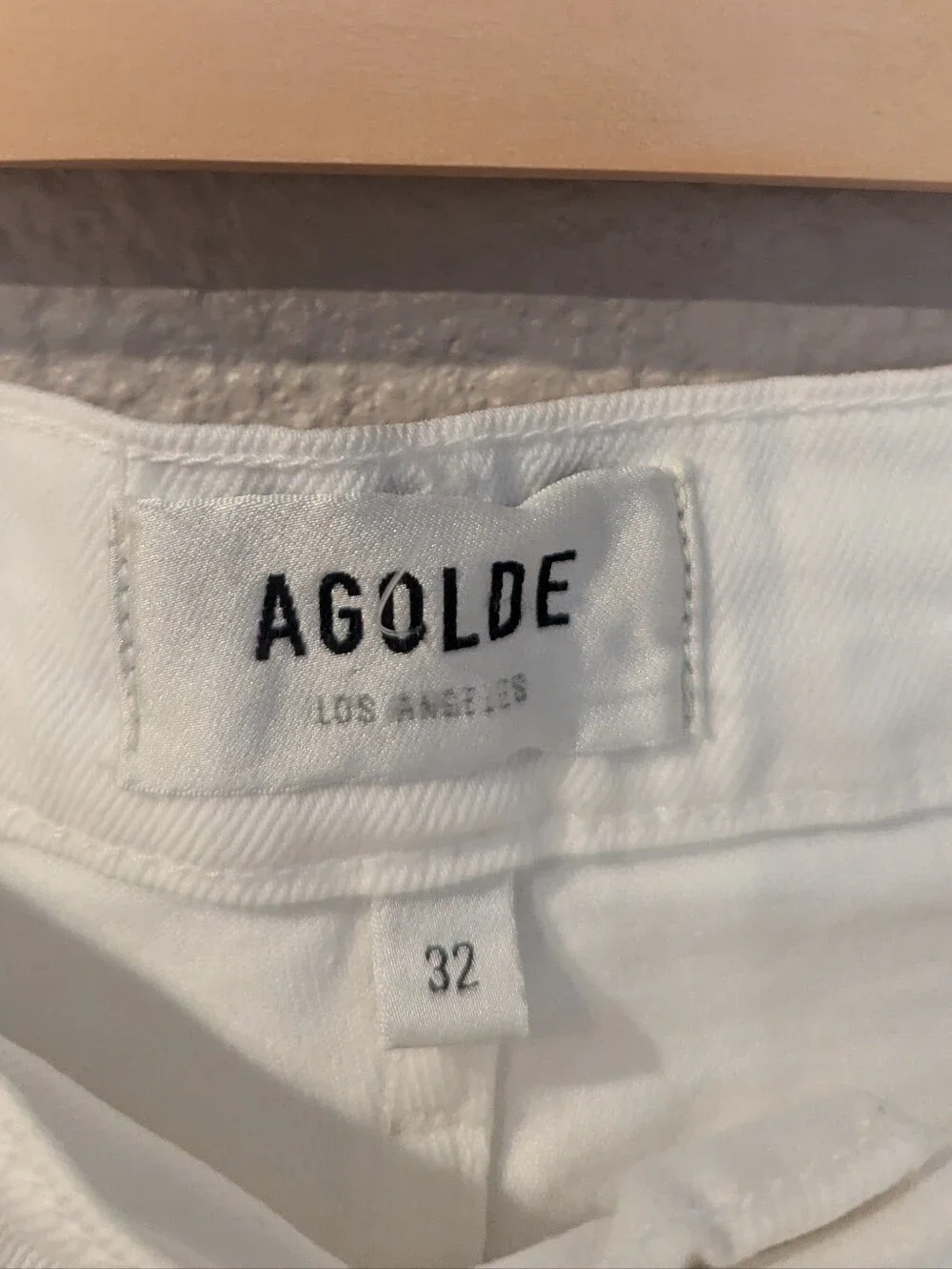 AGOLDE Riley Straight Crop  Denim Jeans In Whip High Waisted Size 32